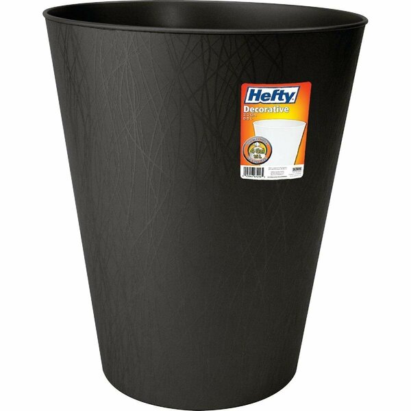 Hefty 2.3 Gal. Black Wastebasket HFT-672075-4